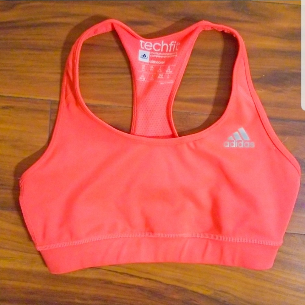 Adidas Pink Sports Bra Techfit and Climacool